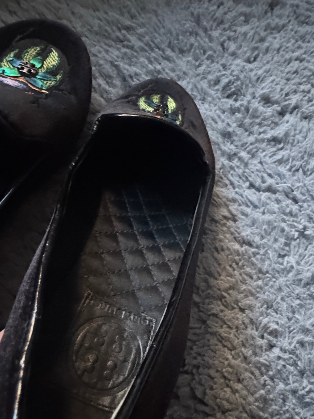 Tory Burch Easton Beetle Loafers Size 7.5 - Picture 12 of 13